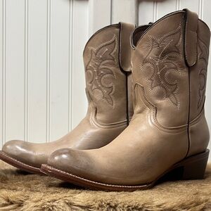 Tanner Mark Western Cowboy Boots 10 Leather